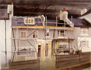 Scaffolding for the Improvement of Numbers 75 & 77  Watercolour  NFS