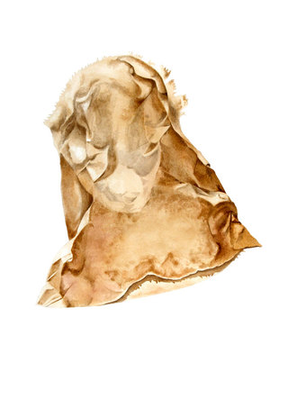 Floating Brown Bag  Watercolour  71 x 52 cm  £1300