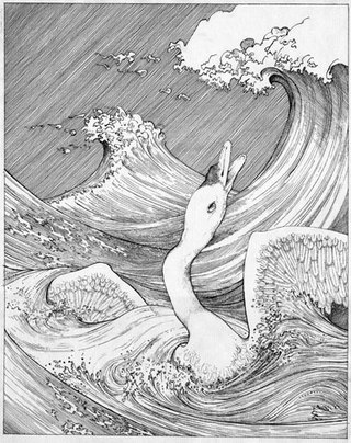 Illustration to The Singing Swans by Ruth Marris