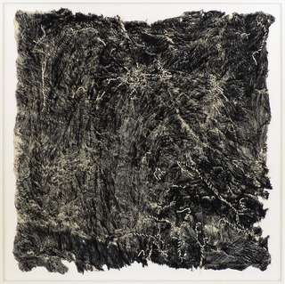 ぼくらの毛のもの（フランケンシュタイン）, mixed media, 116.7 x 116.7cm, 2017.