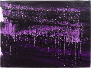 夜の森,  oil on  canvas, 24.2 x 33.3cm, 2020年.