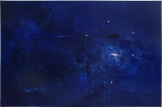 夜の絵(E.T.)/Painting at night(E.T.), 218×333cm, oil on canvas, 2023.