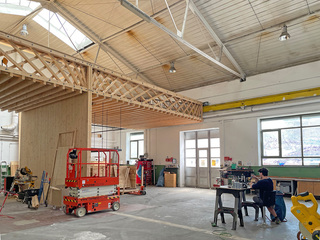 große Werkhalle im Kreativquartier für große Arbeiten